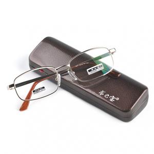 คุณภาพสูงเป็นมิตรกับสิ่งแวดล้อมแฟชั่นผู้ชายสีเงิน/สีน้ำตาลคลาสสิกโลหะผสม<span class=keywords><strong>แว่น</strong></span>ตาอ่านหนังสือธุรกิจสายตายาวตามใบสั่งแพทย์แว่นตาออปติคอล - Product Image 1