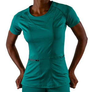 Uniformes Médicos Yuhong Elásticos en 4 Direcciones para Mujer con Manga Abullonada y Cuello Redondo para Hospital y Enfermería - Product Image 5