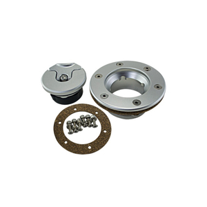 Tapa de Tanque de Combustible de Aluminio Mecanizada por CNC, Negra y Plateada, Tapa de Combustible de Rápida Acción, Diseños Personalizados para Autos - Product Image 4