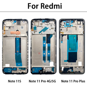 Custodia anteriore di ricambio telaio LCD per <span class=keywords><strong>Xiaomi</strong></span> <span class=keywords><strong>Redmi</strong></span> <span class=keywords><strong>Note</strong></span> 11S 11E <span class=keywords><strong>11</strong></span> Pro Plus 5G display Lcd centrale telaio lunetta piastra pezzo di ricambio - Product Image 4