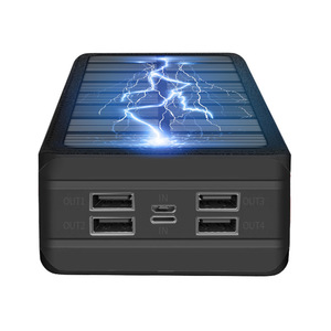 สำหรับไอโฟน พาวเวอร์แบงค์พลังงานแสงอาทิตย์แบบพกพาขนาด <span class=keywords><strong>50000mAh</strong></span> สำหรับความจุขนาดใหญ่ 10W จอแสดงผล LED ไร้สาย ชาร์จเร็ว ไมโครยูเอสบี - Product Image 5