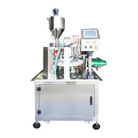 Machine de remplissage entièrement automatique en acier inoxydable pour miel, sauces, confitures et sauces chili, et machine de scellage thermique pour petites boîtes de thé