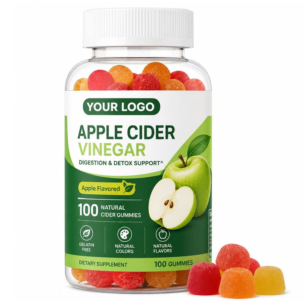 Bulk Apple Cider Vinegar Gummies Natural Metabolism Support Chewable Gummies With Ginger Dry Extract For Digestion