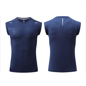 เสื้อกล้ามออกกำลังกายผู้ชายแบบกำหนดเองพร้อมโลโก้ OEM เสื้อกล้ามโยคะผู้ชาย เสื้อผ้าฟิตเนส เสื้อแขนกุด - Product Image 2