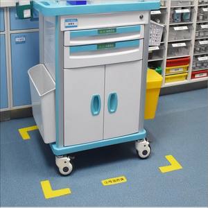 Signalisation de gestion 6S pour hôpital, autocollants de positionnement 5S pour chariot de traitement, placement au sol, chariot d'urgence, direct usine, autres - Product Image 3