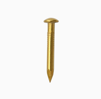 Clous décoratifs ronds en laiton doré, petits clous métalliques pour boîtes en bois, quincaillerie en gros