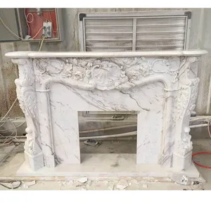 Premium Luxury Beige Marble Fireplaces - Elevating Your Home's Warmth Style