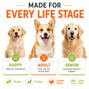 Suplemento <span class=keywords><strong>Antipulgas</strong></span> para <span class=keywords><strong>Perros</strong></span>, 500 Masticables, Apoyo para la Piel y el Pelaje, Masticables Suaves, Venta al por Mayor, Bienestar Diario para Mascotas, Sabor a Pollo - Product Image 3