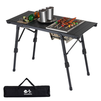 Table pliante portable en aluminium pour cuisine d'extérieur Table de camping légère IGT Table de barbecue pour camping