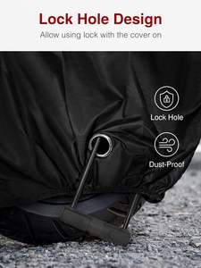 Capa Superior Impermeável para Motocicleta e Bicicleta com Furo para Trava Proteção Externa contra Chuva - Product Image 4