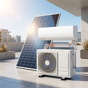 Climatiseur solaire hybride, kit complet, 9000 BTU, système split haute efficacité pour la maison et le bureau, UNP-ACDC-9K, 1.100% cuivre pur - Product Image 3