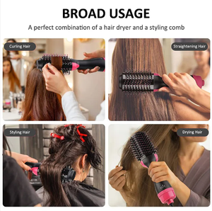 מקצועי 3 ב 1 מייבש שיער ומתח מברשת צעד אחד מתח טיסה - Product Image 4