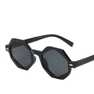 Individuelle günstige Preisgünstige lustige unregelmäßige Luxus-Sonnenbrille kleine Form modische Vintage-Acetatsonnenbrille