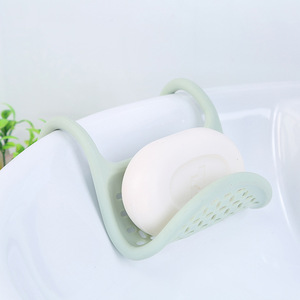 L-Shaped Sink Draining Rack For Dishwashing Sponge Storage Wall Mounted Oval Design C1394 - Product Image 4