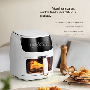 Grande friteuse à air électrique 8L multifonctionnelle intelligente, design moderne, facile à nettoyer, prise américaine - Product Image 2