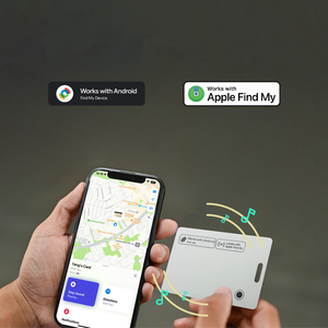 Pelacak GPS Ultra Tipis Kartu Pintar Sistem Ganda Penentuan Posisi Global IOS Temukan Perangkat Saya Android Temukan Perangkat Saya Pengisian Daya Nirkabel Tahan Air - Product Image 5