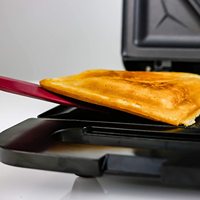 Machine à sandwich fixe personnalisée à 2 tranches Surface de cuisson antiadhésive Mini grille-pain Presse à gaufres Grill Machine avec la meilleure qualité