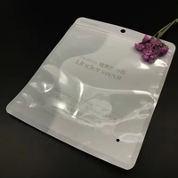 Emballage personnalisé recyclable et imprimé par gravure Sacs en mylar noir avec fenêtre Pochette debout en plastique à fermeture éclair mate