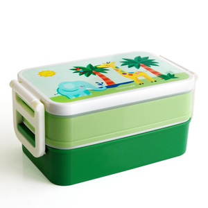 Japanese Style Bento <b>Box</b> Rectangular <b>Plastic</b> Cartoon Lunchbox For Students Microwaveable - Product Image 5