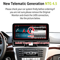 Écran tactile 12,3 pouces Android 14 Radio pour Mercedes ML W166 NTG4.5 8+128 Go CarPlay Android Auto Navi Bluetooth WiFi 4G LTE