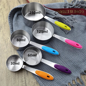 Amazons Người Bán Hàng Tốt Nhất Thép Không Gỉ Đo <span class=keywords><strong>Cup</strong></span> 30Ml <span class=keywords><strong>60</strong></span> 80 125 250 Đo <span class=keywords><strong>Cup</strong></span> Màu Xử Lý Đo <span class=keywords><strong>Cup</strong></span> Và Thìa - Product Image 1