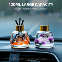 Diffuseur de parfum de luxe pour voiture en verre premium, désodorisant solide en gros pour automobile, décoration de voiture