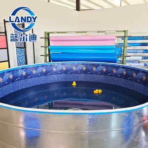 Liner de piscine Landy PVC, diamètre 3,6 m, cercle bleu, membrane imperméable pour piscine et bassin à poissons - Product Image 5