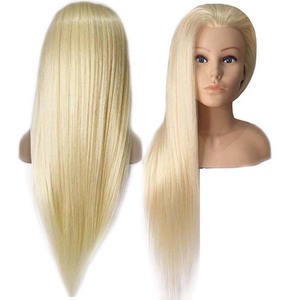 Cabeza <span class=keywords><strong>de</strong></span> Maniquí para Prácticas <span class=keywords><strong>de</strong></span> Peluquería con Cabello Humano Remy Indio al por Mayor, para Trenzas Africanas, <span class=keywords><strong>Corte</strong></span> y Decoloración, con 200% <span class=keywords><strong>de</strong></span> Densidad - Product Image 3