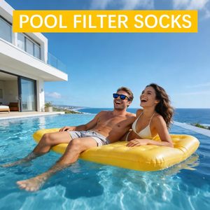 Chaussettes filtrantes <span class=keywords><strong>pour</strong></span> paniers de <span class=keywords><strong>skimmer</strong></span> de piscine, réutilisables, <span class=keywords><strong>pour</strong></span> piscines hors sol ou enterrées, protection des filtres de piscine - Product Image 2