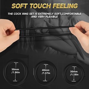 <span class=keywords><strong>Anillo</strong></span> de Pene de Silicona <span class=keywords><strong>para</strong></span> <span class=keywords><strong>Hombre</strong></span>, Agrandamiento del Pene, Erecciones Más Fuertes, Juguete Sexual Anal Ajustable, Mejor Flujo Sanguíneo, <span class=keywords><strong>Anillo</strong></span> de Pene Grande Perfecto - Product Image 5