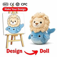 Porte-clés en peluche personnalisés en forme de boîte mystère, certifiés EN71 CPC, avec logo personnalisé, en coton PP, maille et estampage doré