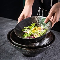 Japanische Keramik-Ramen-Schüssel, Porzellan-Salatschüssel, Nudelschüssel, Müsli- und Obstschale, Große Suppenschüsseln für Zuhause und Partys