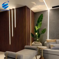 Panneau mural décoratif en bois, panneau de fond moderne, panneau mural décoratif en PVC WPC pour la décoration de chambre à coucher