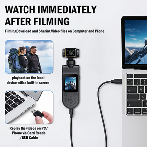 Videocamera Sportiva Portatile a Prezzo di Fabbrica, Rotante, HD, con Visione Notturna, Registratore Live per Vlog, Videocamera Tascabile per Bici - Product Image 4