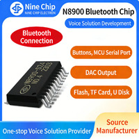 Chip MP3 Serie N8900, Chip Bluetooth MP3, Chip Personalizado de Fábrica OEM, Compatible con Decodificación MP3 WAV para Electrodomésticos, Chip Bluetooth