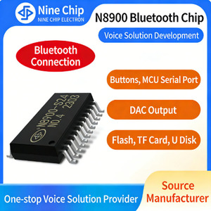 Puce MP3 Bluetooth série N8900, puce OEM personnalisée en usine, prend en charge le décodage MP3 WAV pour les appareils électroménagers, puce Bluetooth - Product Image 5