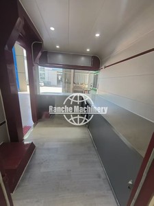 รถพ่วงขายอาหารเคลื่อนที่สแตนเลสและรถบรรทุกขายอาหารจานด่วน พร้อมสถานีขายไอศกรีม บาร์บีคิว และขนม รับประกัน 2 ปี - Product Image 4