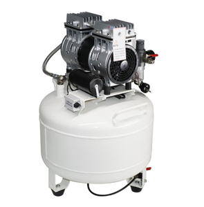 Professionale portatile 1HP 115V silenzioso compressore d'aria dentale 30L serbatoio tipo pistone senza olio con componenti del motore centrale - Product Image 5