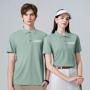 Nueva Camiseta de Manga Corta de Seda de Hielo para Verano, para Hombre y Mujer, 100% Poliéster, Absorbe la Humedad, Tejido de Punto, Estampada, Estilo Polo - Product Image 1