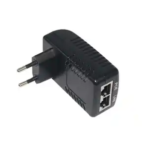 Alimentation 48vdc 48 v/0.5a Poe Ethernet Adaptateur 48 v 0.4a Plus de 48 volts Cctv Caméra Adaptateur