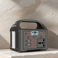 Station portable 100W 220V/110V 153.6Wh LiFePO4, générateur solaire, panneau solaire, contrôleur MPPT pour voiture, onde sinusoïdale modifiée, LED