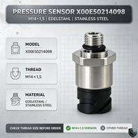 Capteur de pression X00E50214098 M14x1.5 en acier inoxydable, transducteur de pression hydraulique et d'huile pour chargeur, générateur diesel, moteur MTU