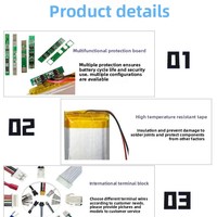 Batterie lithium-ion polymère 3.7V 80mAh 351225 pochette de ventilateur pour pistolet Fascia