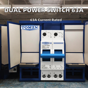Interruptor de transferencia manual de doble potencia TO219G azul MCB 2P 230V AC 63A 50/60Hz con bloqueo para generador, energía urbana y fotovoltaica - Product Image 2