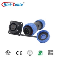 Connecteur industriel étanche IP68 pour automobile SP17 4P PC à orientation à angle droit, modèles SP1710 et SP1711