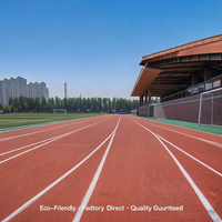 Piste d'athlétisme scolaire respirante à double couche en caoutchouc PU, approuvée IAAF, 15 mm, haute performance pour les stades australiens