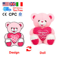 Fait sur mesure Anime Animal Design doux peluche ours en peluche poupée PP coton rempli avec logo personnalisé jouets en peluche personnalisation