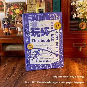 <span class=keywords><strong>Libro</strong></span> di risposta del foglio di 100 del taccuino interattivo creativo "gioca a questo <span class=keywords><strong>libro</strong></span>" con copertina in carta stampata per aprire la tua immaginazione - Product Image 1
