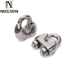 Nhà máy cung cấp SS304 SS316 yên Dây Cáp Dây kẹp kẹp với U Bolt cho gian lận phần cứng - Product Image 3