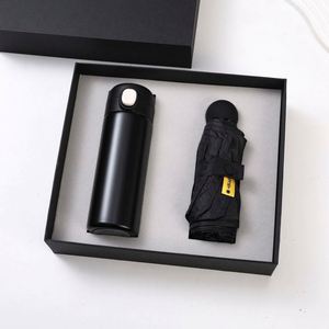 แก้วเก็บความร้อน/ความเย็นแบบมีฝาปิดพร้อมร่ม  ของขวัญสุดพิเศษในกล่องของขวัญ สำหรับใช้ในชีวิตประจำวัน - Product Image 2